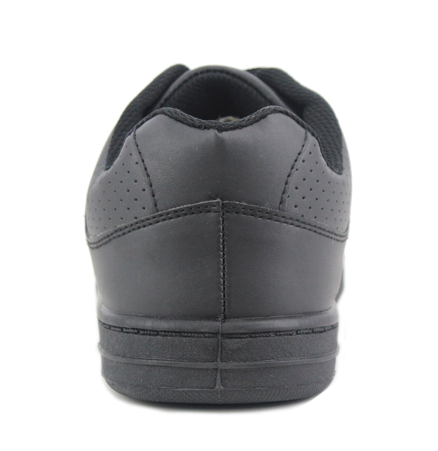 Mens Lace Up Casual Flat Fashion Gym Sneaker Black Trainers
