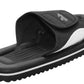 Unisex Lightweight Black Slides Touch Fasten Casual Beach Summer Pool Flip Flop Sandals