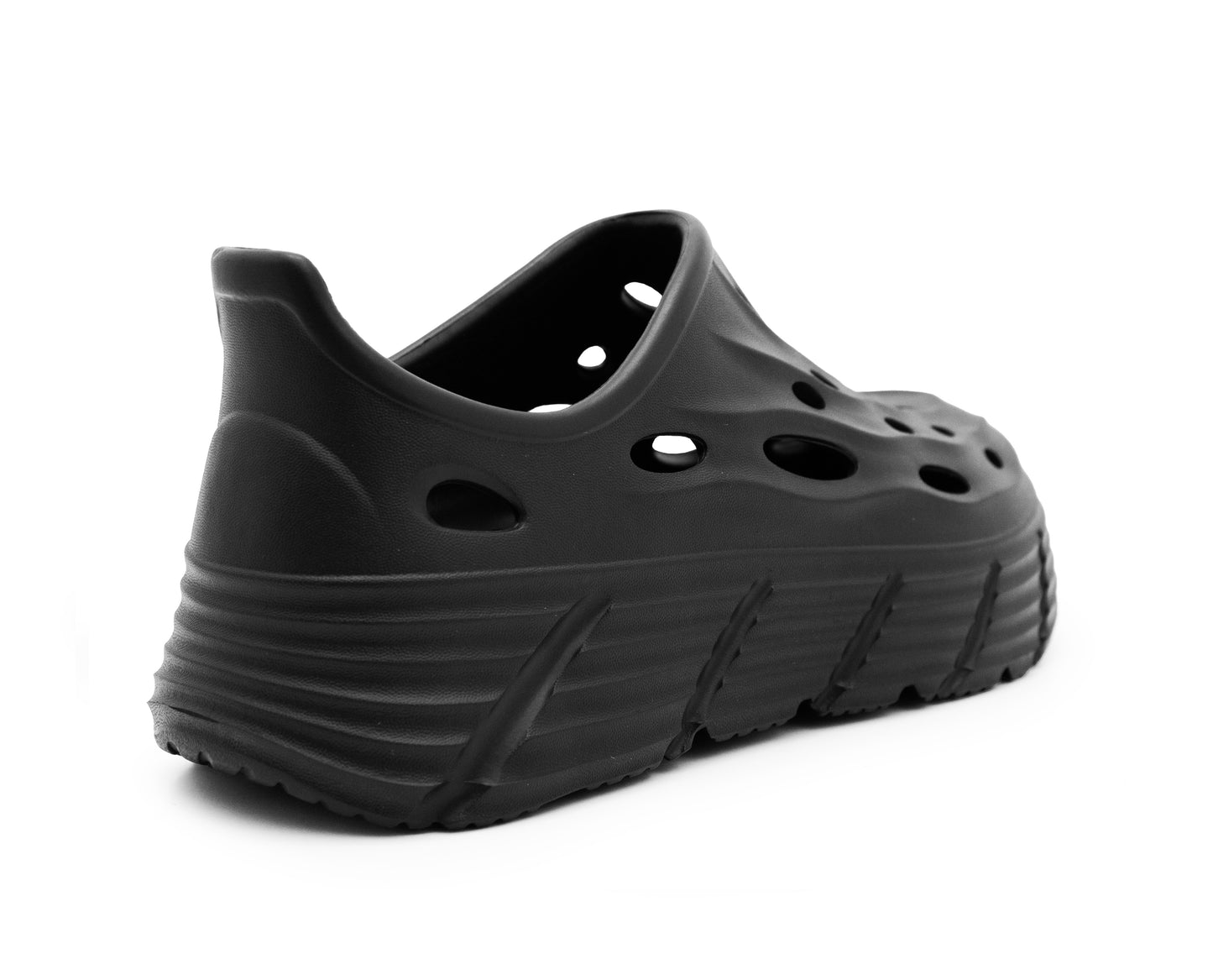 Mens EVA Platform Clogs Breathable Chunky Sole Slip On Garden Shoes Super Lightweight Summer Garden Water Beach Sandal Pool Shoe
