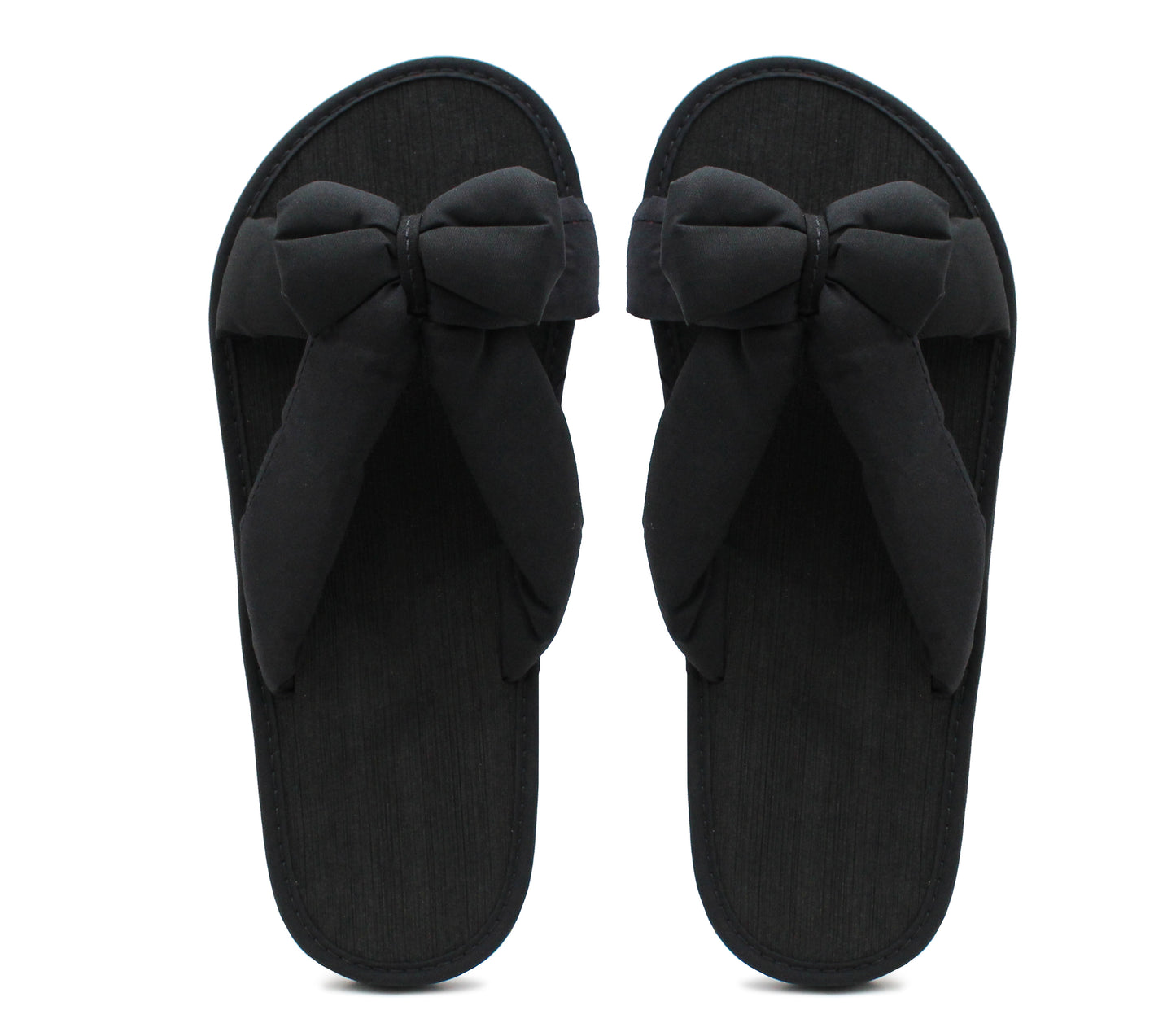 Womens Lightweight Floral Mule Sandals Slip On Sliders Summer Beach Flip Flops Ladies Flat Spa Pool Slides Plain Black