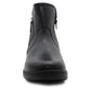 Ladies Genuine Leather Ankle Boots Womens Double Zip Up Casual Smart Office Formal Chelsea Boots