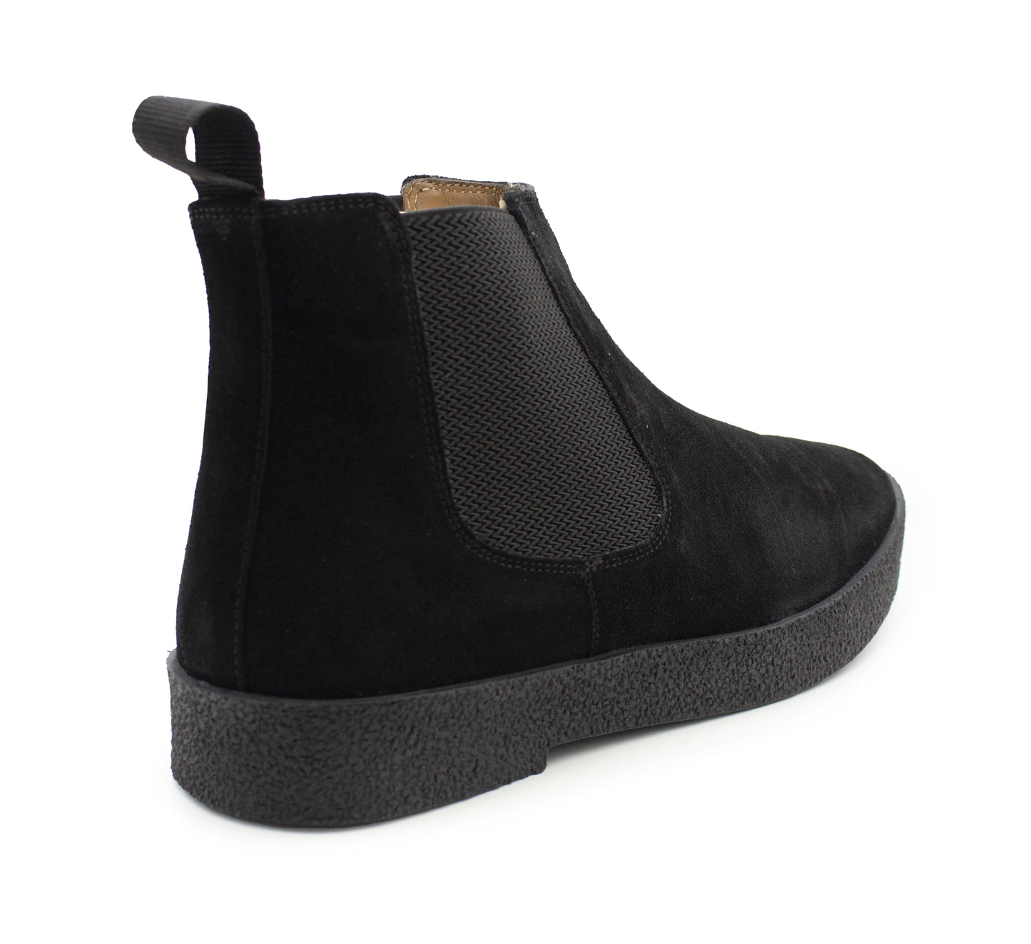 Mens Suede Leather Chelsea Boots Slip On Elastic Gusset Smart Ankle Boot Shoes