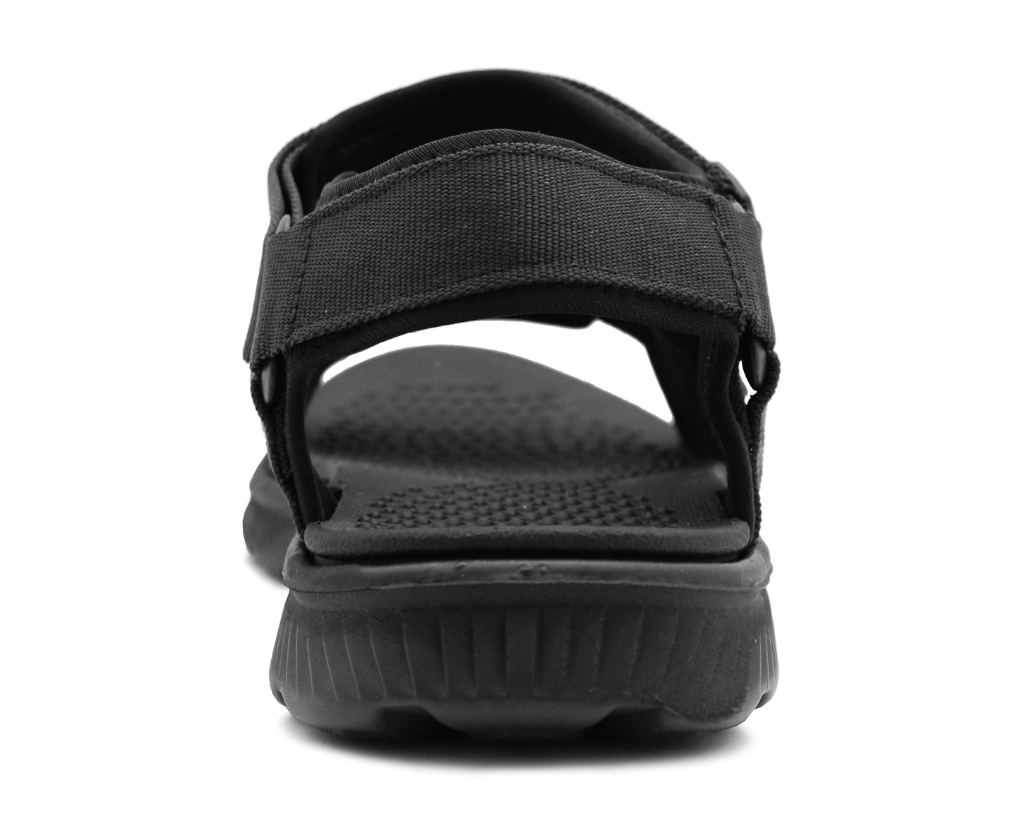 Mens Adjustable Sports Black Sandals Lightweight Double Strap Outdoor Hiking Trekking Athletic Beach Water Shoes