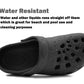 Kids Unisex Black Clogs Lightweight EVA Breathable Unisex Boys Girls Slip On Adjustable Garden Beach Pool Slides Sandals