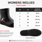 Womens Wellies Mid Calf Ladies Waterproof Boots Short Slip On Ankle Matte Garden Dog Walking Snow Mud Rain Boots