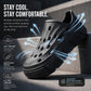 Mens EVA Platform Clogs Breathable Chunky Sole Slip On Garden Shoes Super Lightweight Summer Garden Water Beach Sandal Pool Shoe