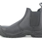 Mens Twin Gusset Safety Boots Steel Toe Cap Slip On Boots