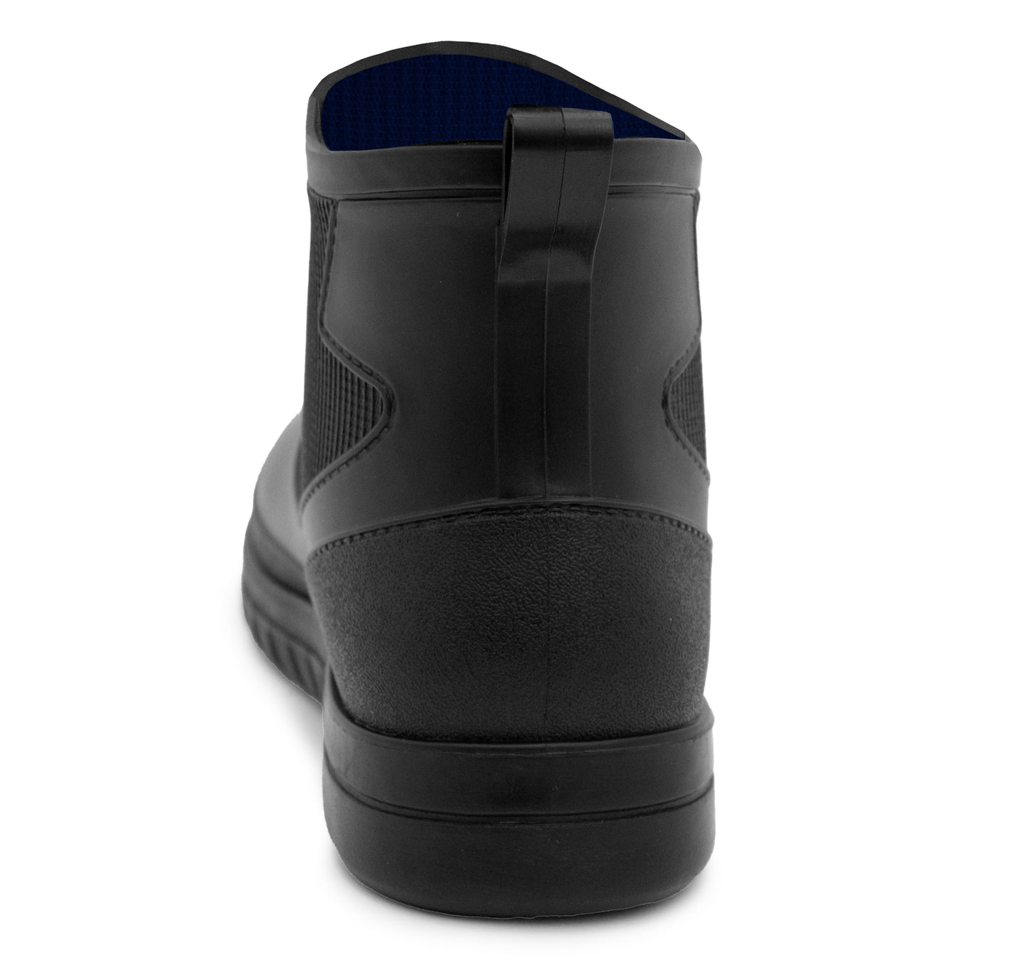 Mens Ankle Wellies Boots All Black Short Slip On Waterproof Garden Chelsea Rain Boot Snow Farm Gardening Outdoor Festival Wellingtons