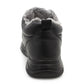 Mens Winter Snow Boots Thermal Faux Fur Lined Insulated Touch Fasten Lightweight Faux Leather Outdoor Walking Trainers