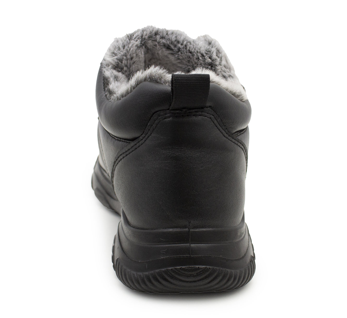 Mens Winter Snow Boots Thermal Faux Fur Lined Insulated Touch Fasten Lightweight Faux Leather Outdoor Walking Trainers