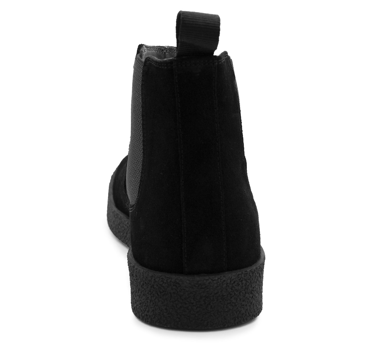 Mens Suede Leather Chelsea Boots Slip On Elastic Gusset Smart Ankle Boot Shoes