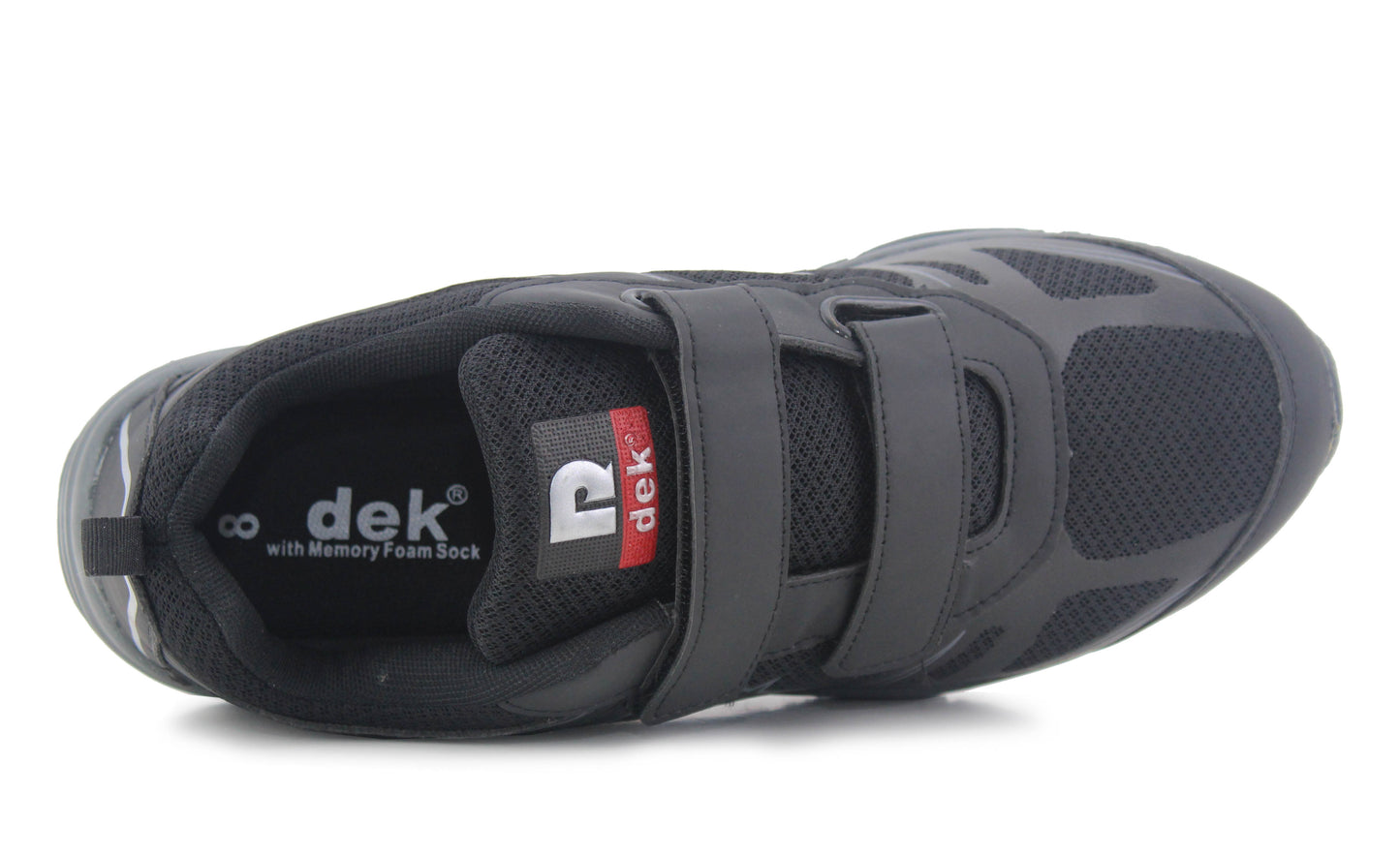 Dek Mens Super Lightweight Memory Foam Twin Touch Fasten Breathable Mesh Casual Sneaker Pumps Trainers