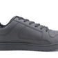 Mens Lace Up Casual Flat Fashion Gym Sneaker Black Trainers