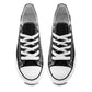 Womens Platform Canvas Trainers Lace Up Chunky Sole Baseball Sneakers Ladies Flat Low Top Fashion Trainer Pumps Black