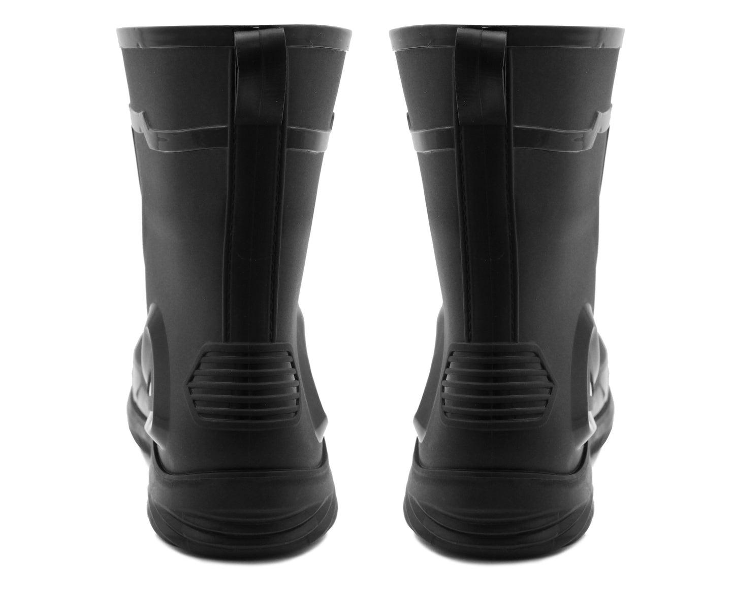 Mens Short Ankle Boot Black Wellies Waterproof Mid Calf Slip On Rain Boot Snow Farm Gardening Outdoor Festival Wellington Boots