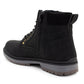Mens Ankle Boots Faux Leather Smart Casual Lace Up Side Zip Padded Ankle Collar Fashion Combat Boots