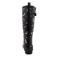 Womens Adjustable Calf Wellies Black Dragonfly Waterproof Ladies Fashion Festival Dog Walking Rain Mud Wellington Boots