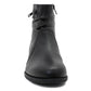 Dr Keller Womens Genuine Leather Black Zip Up Ladies Fashion Chelsea Ankle Boots