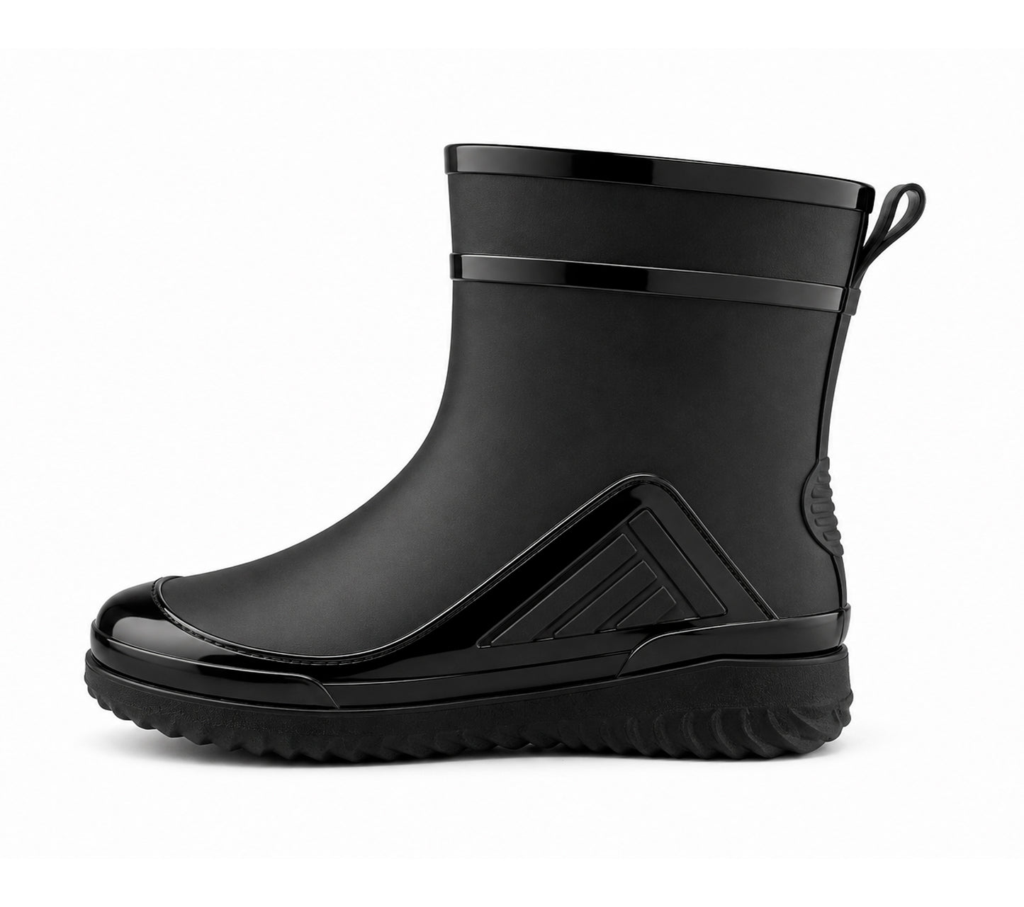 Womens Wellies Mid Calf Ladies Waterproof Boots Short Slip On Ankle Matte Garden Dog Walking Snow Mud Rain Boots