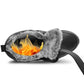 Mens Winter Snow Boots Thermal Faux Fur Lined Insulated Touch Fasten Lightweight Faux Leather Outdoor Walking Trainers