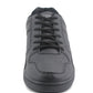 Mens Lace Up Casual Flat Fashion Gym Sneaker Black Trainers