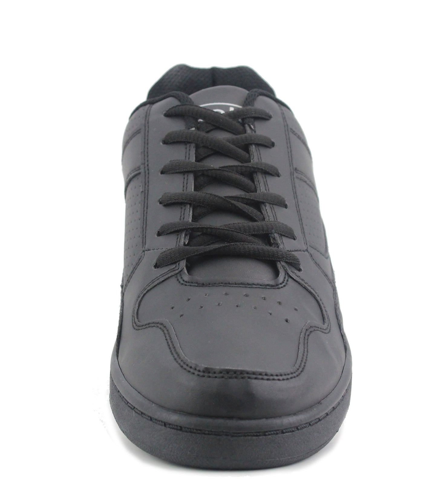 Mens Lace Up Casual Flat Fashion Gym Sneaker Black Trainers