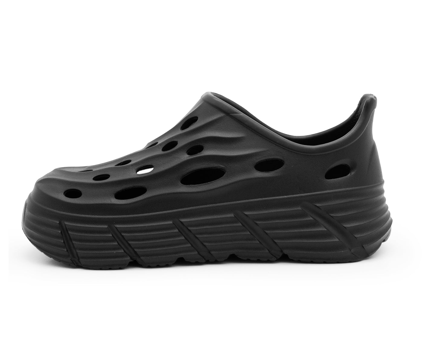 Womens EVA Platform Clogs Ladies Breathable Chunky Sole Slip On Garden Shoes Super Lightweight Summer Water Beach Sandal Pool Shoe