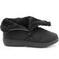 Womens Winter Black Boots Faux Fur Lined Zip Up Warm Insulated Ladies Slip On Quilted Thermal Ankle Boot