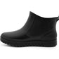 Mens Ankle Wellies Boots All Black Short Slip On Waterproof Garden Chelsea Rain Boot Snow Farm Gardening Outdoor Festival Wellingtons