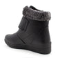 Womens Winter Boots Warm Faux Fur Lined Ladies Touch Fasten Strap Ankle Boots