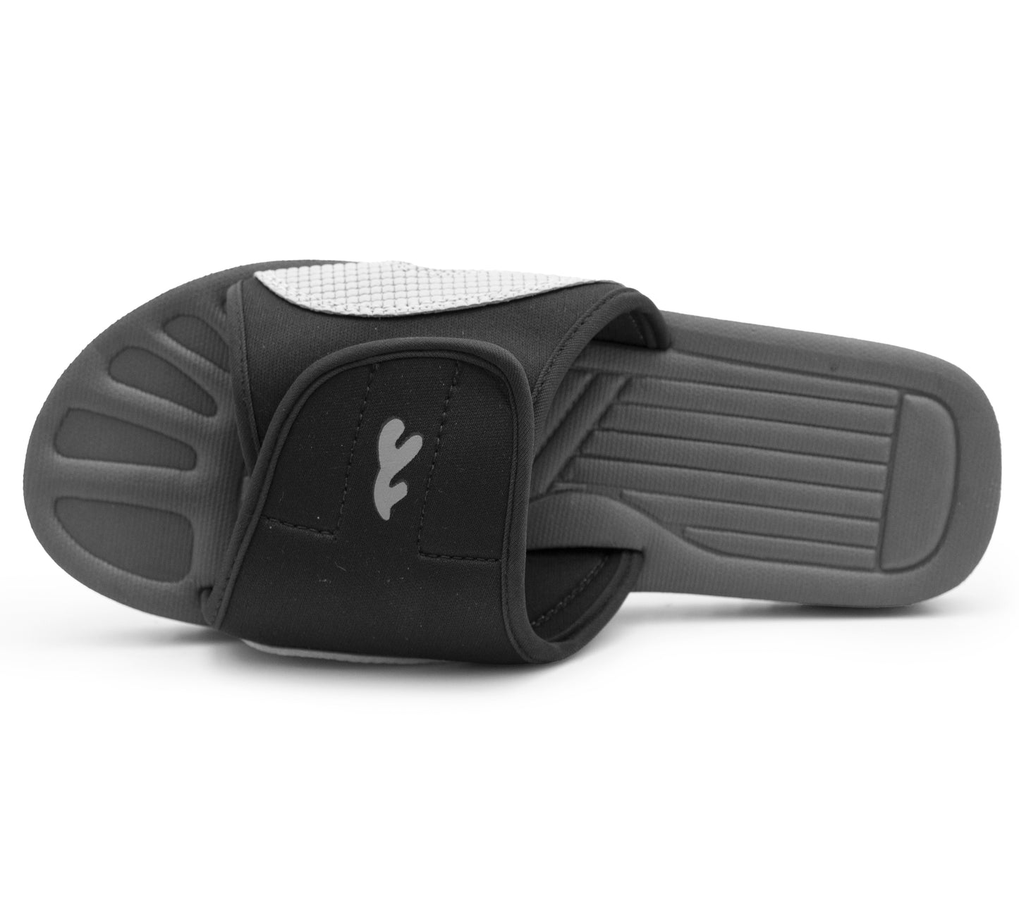 Unisex Lightweight Black Slides Touch Fasten Casual Beach Summer Pool Flip Flop Sandals