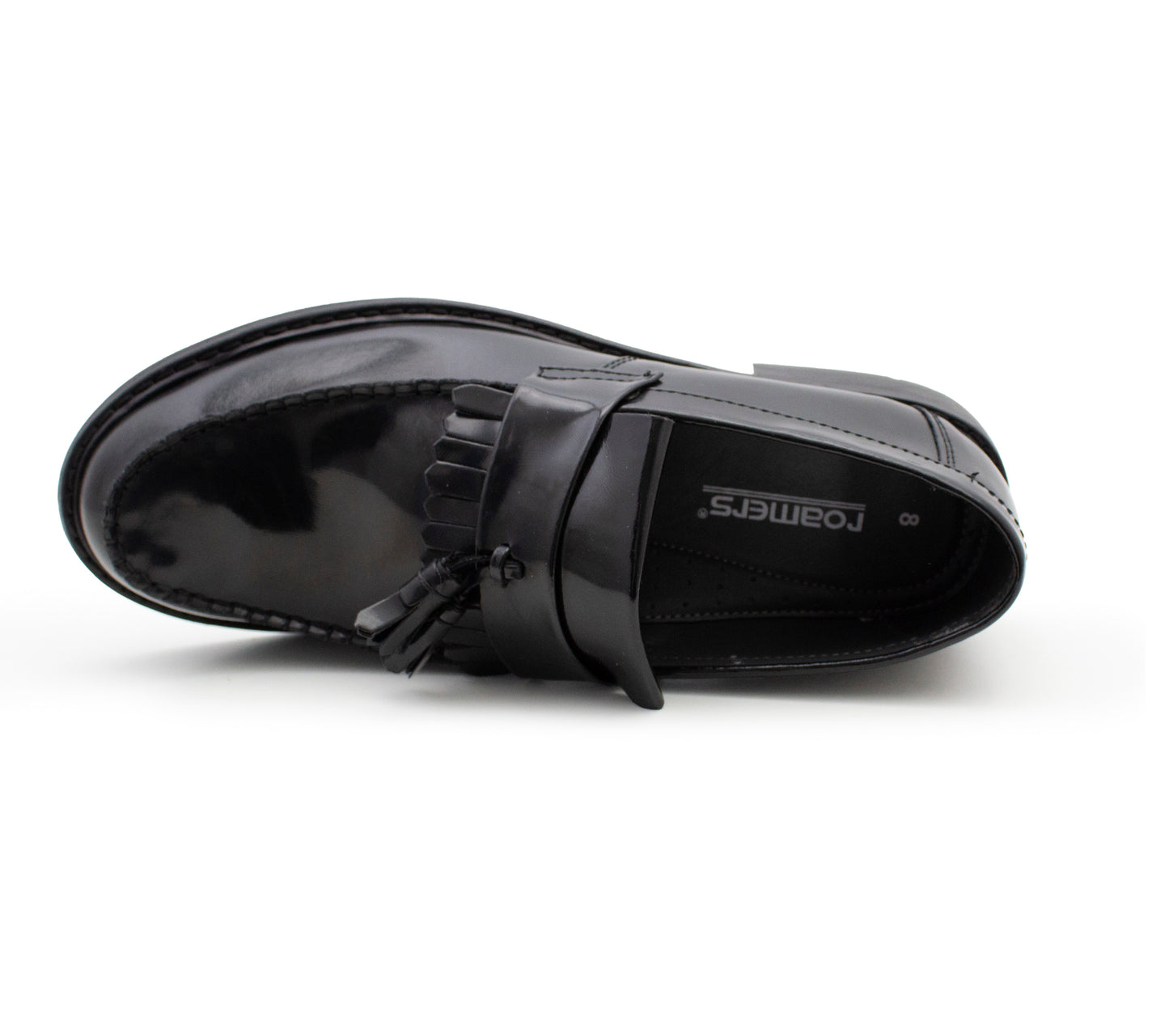 Mens Black Leather Tassel Loafers Slip On Smart Formal Shoes Classic Office Wedding Dress Shoes