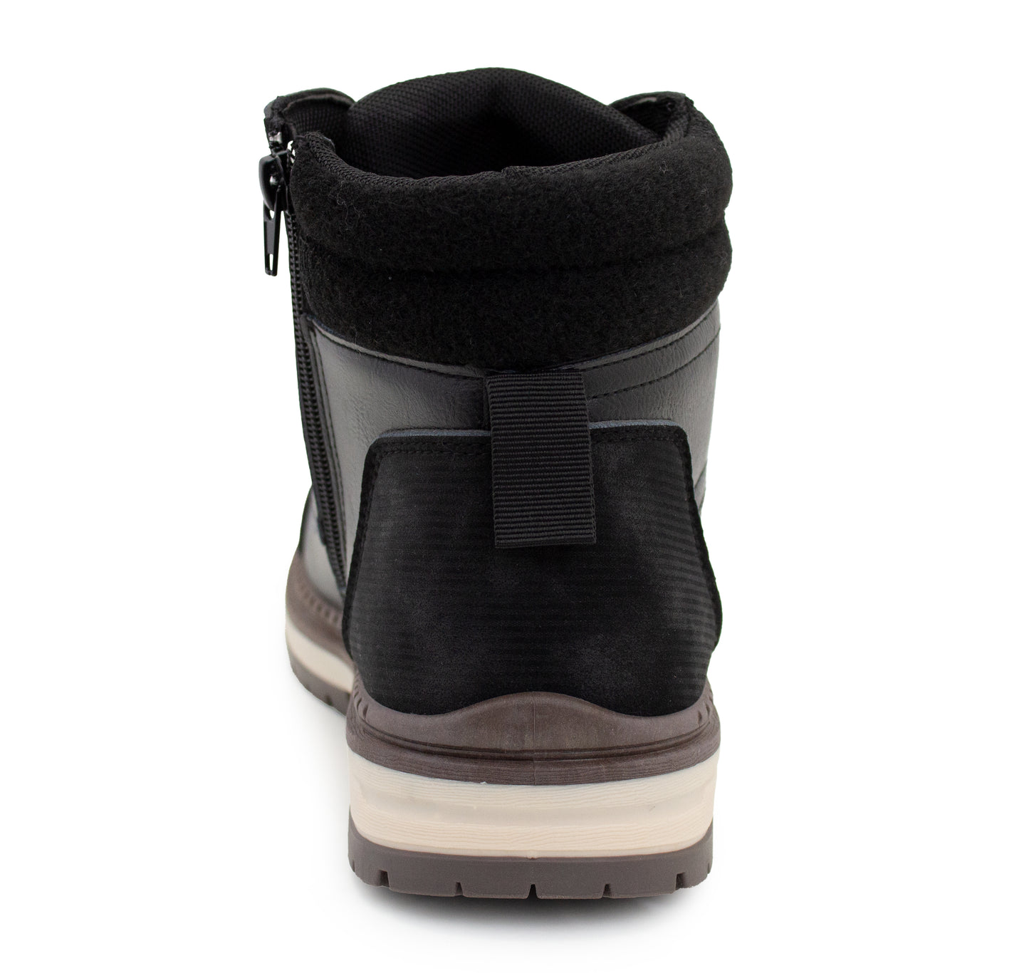 Mens Ankle Boots Faux Leather Smart Casual Lace Up Side Zip Fashion Boots