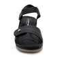 Womens Touch Fasten Lightweight Wedge Heel Platform Sandals Ladies Summer Fashion Slingbacks