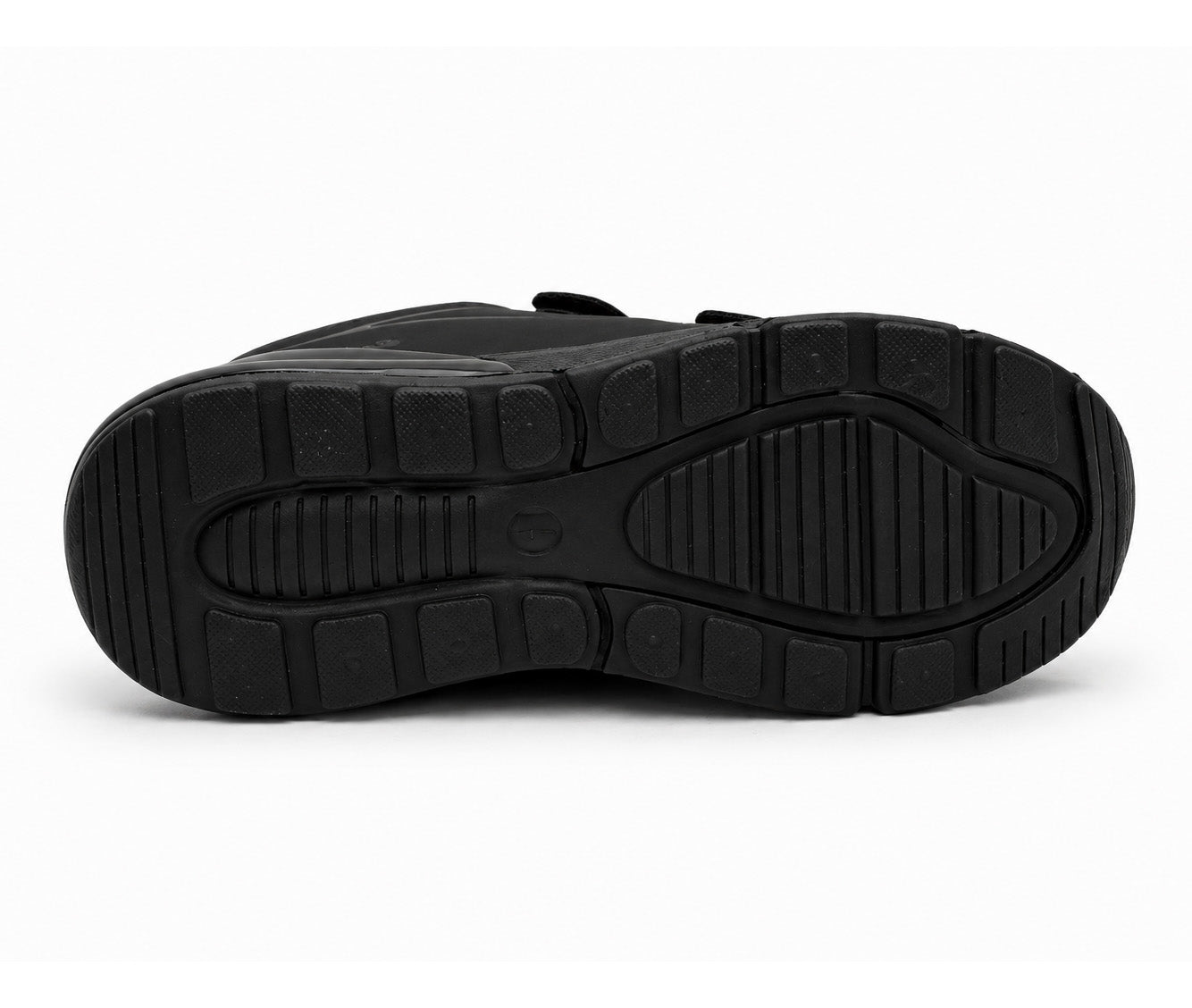Kids Boys Black School Trainers Easy Fasten Touch Fastening Shoes Faux Leather Smart Uniform Sports Sneakers for Toddlers, Juniors & Older Boys