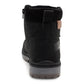 Mens Ankle Boots Faux Leather Smart Casual Lace Up Side Zip Padded Ankle Collar Fashion Combat Boots