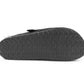 Mens Winter Slippers Faux Fur Lined Suede Clogs Slip On Adjustable Buckle Cork Footbed Backless Mules Houseshoes Slippers