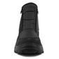 Mens Black Snow Boots Warm Thermal Fleece Lined Zip Up Slip On Insulated Outdoor Winter Walking Ankle Boots