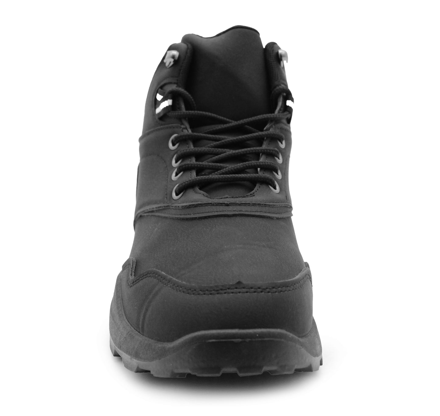 Mens Outdoor Hiking Boots High Top Walking Shoes Flat Casual Faux Leather Trekking Boot Shoes