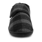 Mens Touch Fasten Slippers Navy Blue Check Felt Wide Opening House Shoes Casual Comfort Indoor Slipper (Copy)