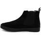 Mens Suede Leather Chelsea Boots Slip On Elastic Gusset Smart Ankle Boot Shoes