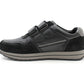 Men’s Black Leather Trainers Shoes Casual Double Strap Touch Fastening Sneakers Smart Slip On Walking Shoes