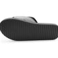 Unisex Lightweight Black Slides Touch Fasten Casual Beach Summer Pool Flip Flop Sandals