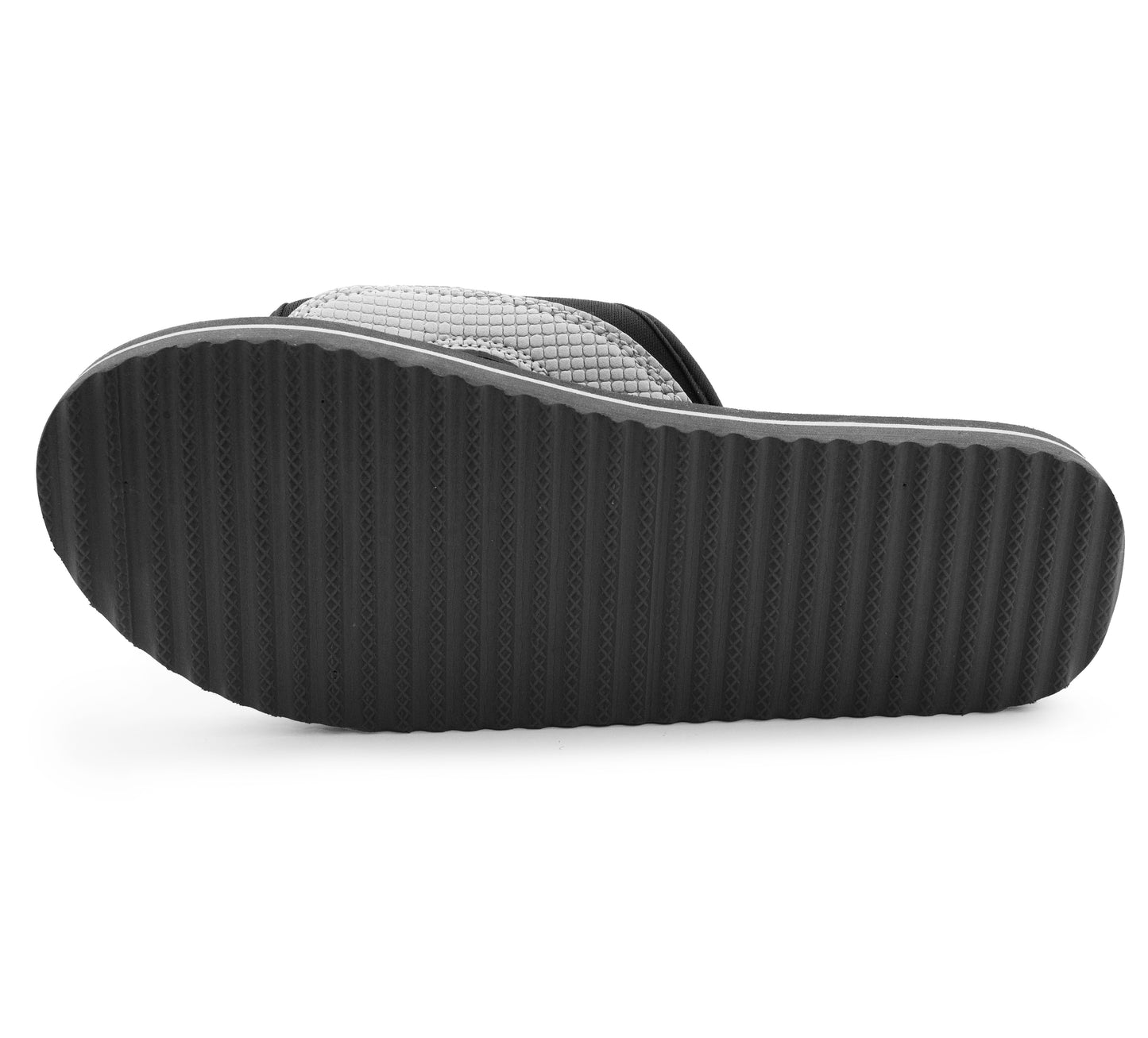 Unisex Lightweight Black Slides Touch Fasten Casual Beach Summer Pool Flip Flop Sandals