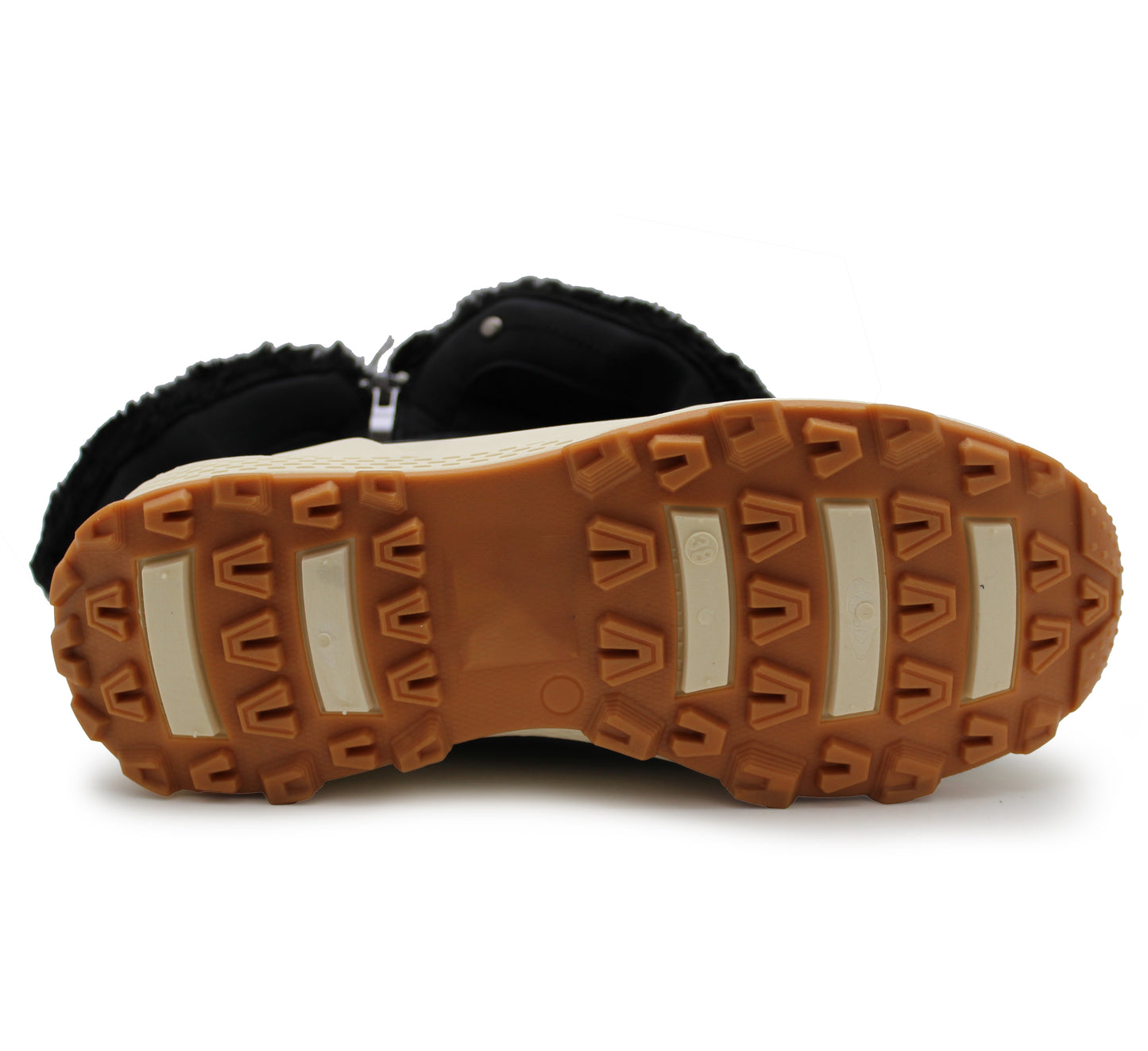 Womens Winter Boots Faux Fur Lined Mid Calf Zip Up Warm Insulated Ladies Slip On Quilted Thermal Ankle Boot