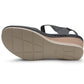 Womens Touch Fasten Lightweight Wedge Heel Platform Sandals Ladies Summer Fashion Slingbacks