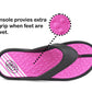 Womens Ladies Lightweight EVA Toe Post Slip On Flat Beach Summer Pool Slides Water Shoes Flip Flops Sandals Black Pink