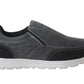 Mens Super Lightweight Memory Foam Slip On Black Denim Canvas Go Walk Running Trainers