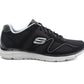 Skechers Men's Verse-Flash Point Sneakers Black/Grey Mesh Lace Up Memory Foam Trainers