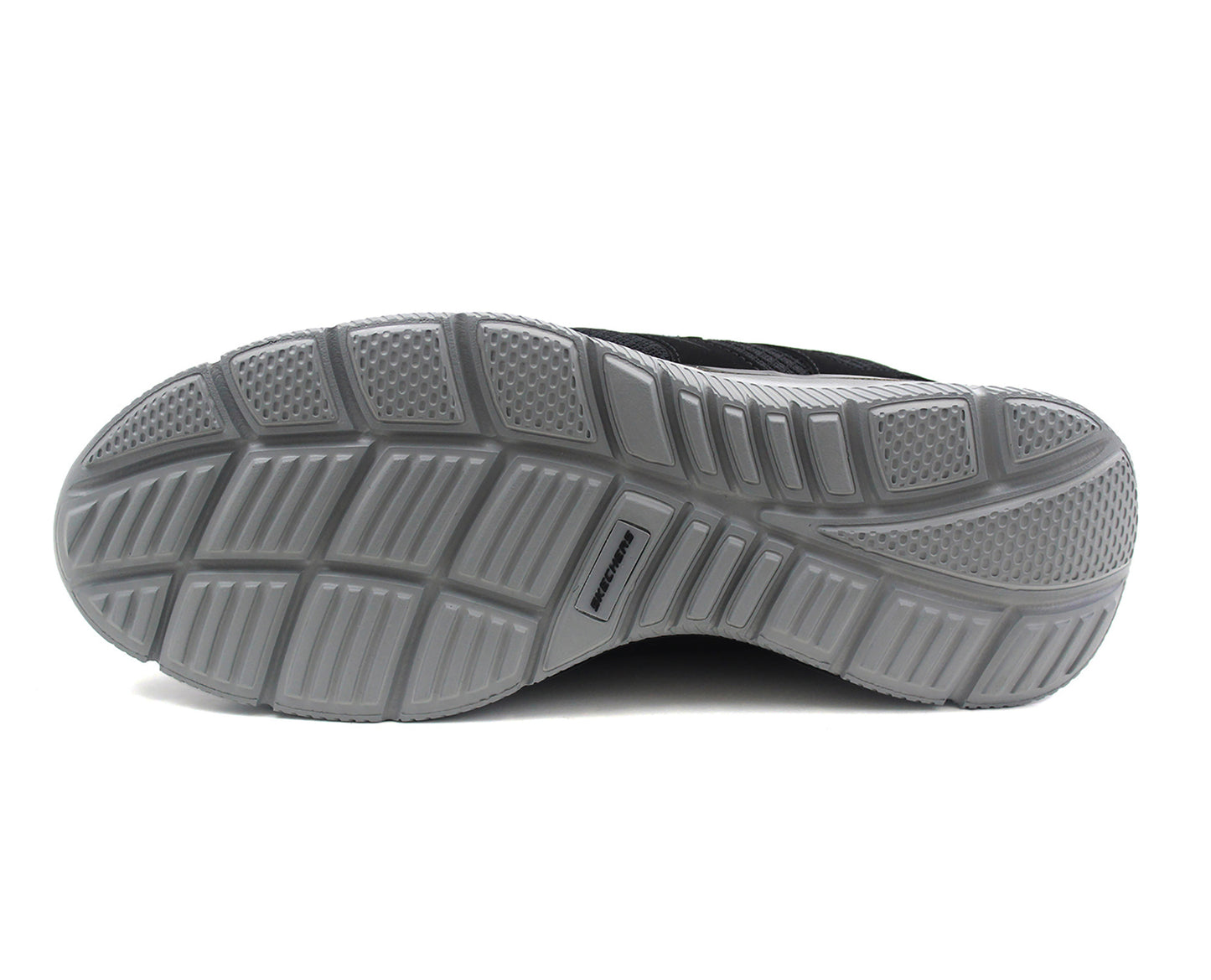 Skechers Men's Verse-Flash Point Sneakers Black/Grey Mesh Lace Up Memory Foam Trainers